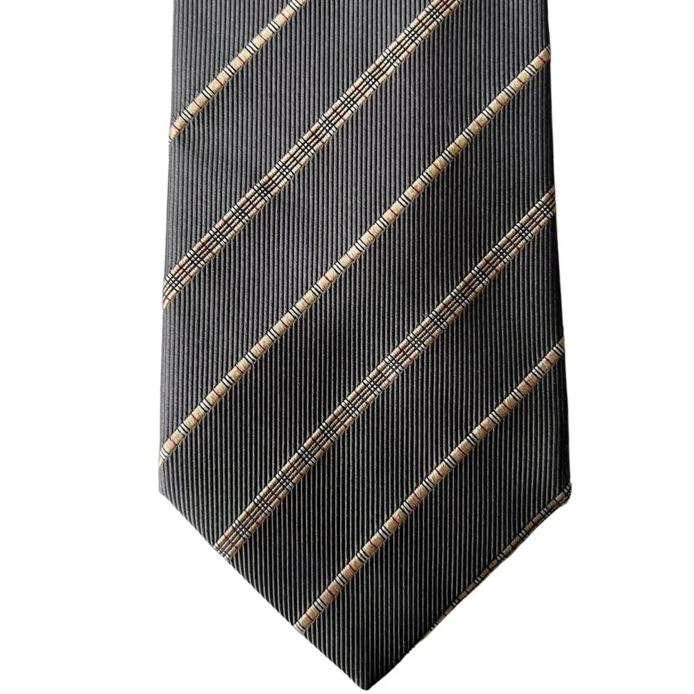 Burberry Nova Check Diagonal Repetition Silk Necktie_2